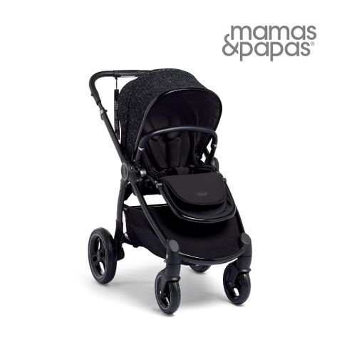 Mamas &amp; Papas Ocarro 雙向 高景觀 避震輪 可平躺 新生兒 嬰兒手推車 0m+(軟呢黑)