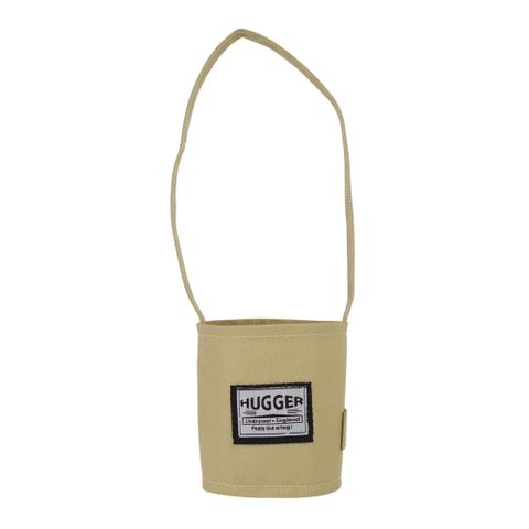 英國【Hugger】輕便手搖杯飲料提袋-奶茶色(咖啡隨身杯熱飲早餐杯冷飲環保)