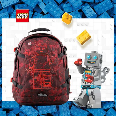 LEGO 樂高經典人形積木小背包-紅機器人 20041-1916