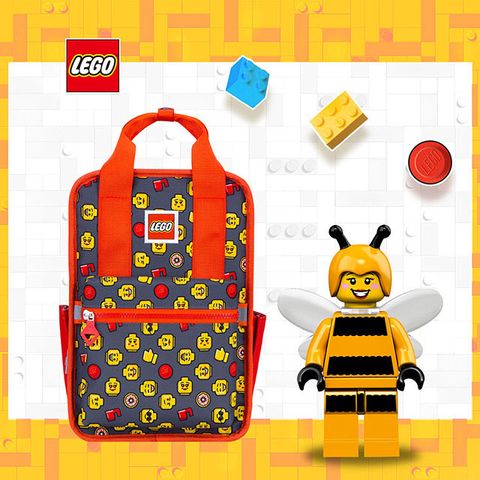 LEGO 樂高歡樂小背包-積木表情符號紅色 20127-1932