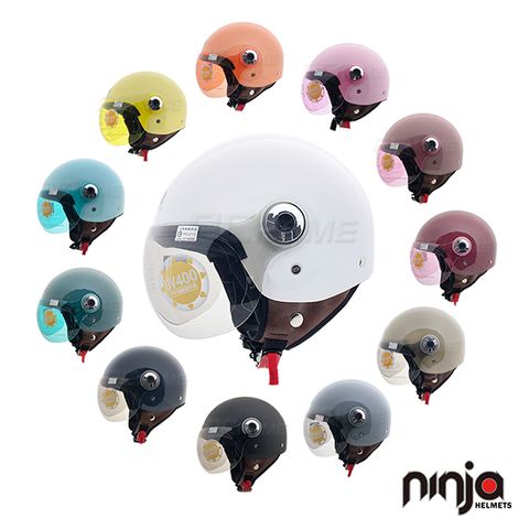 【ninja K-808 素色 安全帽 飛行帽】GOGORO款、台灣製