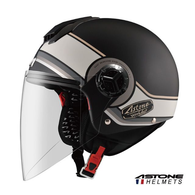 ASTONE CJ500 LL12 半罩式安全帽 加長型鏡片 內藏墨鏡