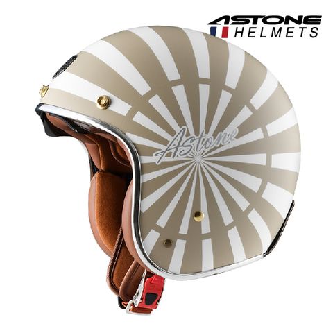 【Astone】SP7-AT46 彩繪款 復古帽 經典安全帽 內藏墨鏡