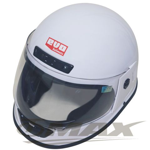EVO全罩式安全帽-白色+(6入不織布內襯套)