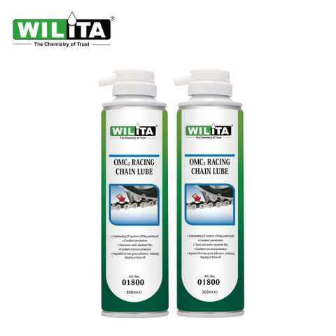 gogoro、電動車、單車、檔車、重機適用~【WILITA威力特】OMC2競技型鏈條潤滑油(半濕性鏈條油) 2瓶優惠組