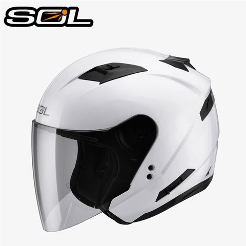 【SOL SO7 SO-7 素色款 素白 安全帽 】雙層鏡片、遮陽鏡片