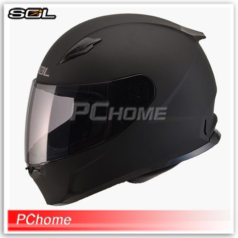 【SOL SF2M SF-2M 素色 消光黑 全罩式安全帽 】輕量化設計、雙重排氣系統