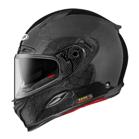 【ZEUS】ZS-1800B（六角透碳）全罩式 碳纖維 安全帽
