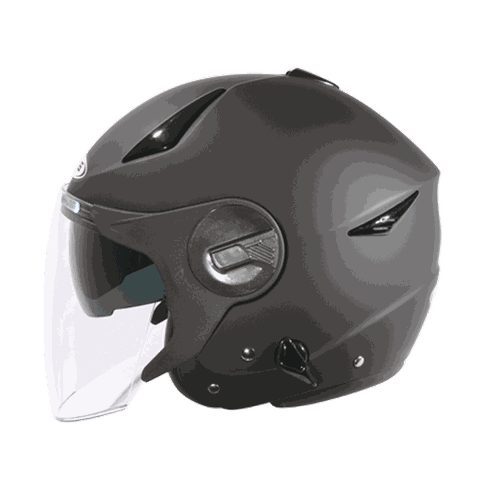 【ZEUS】ZS-612A素色(消光黑) 3/4罩安全帽 半罩式