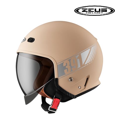【ZEUS】ZS-391 A29 消光奶茶/消光石墨綠/消光深灰/消光駝色 半罩式 3/4罩安全帽