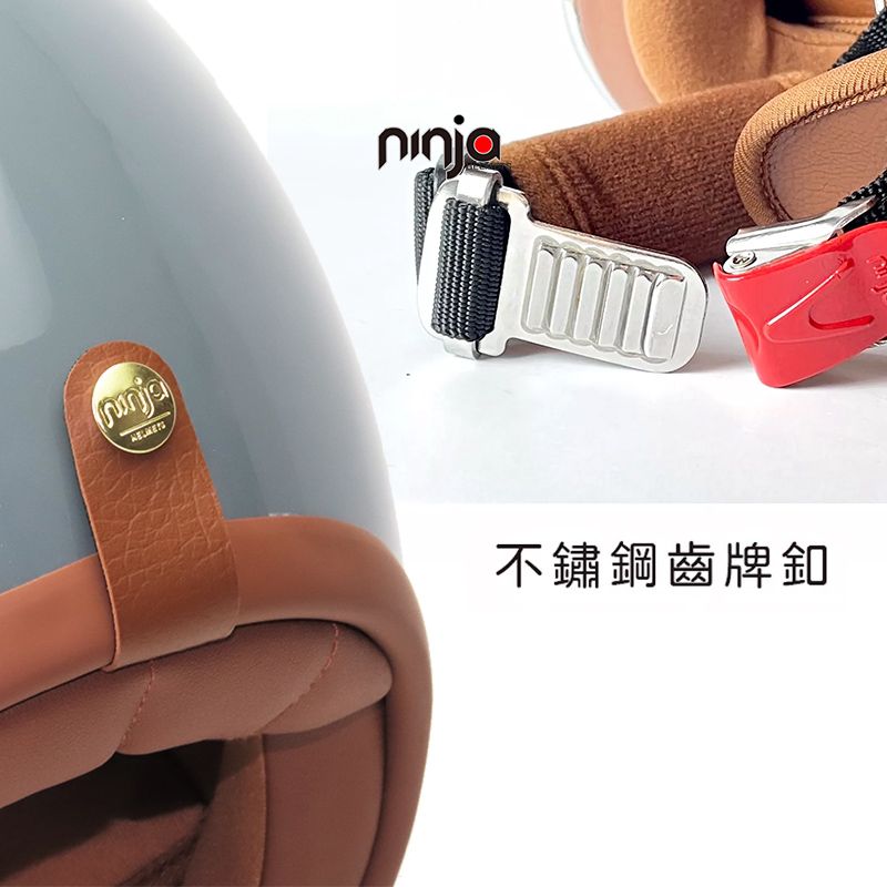  NINJA K-802 清涼感經典 騎士帽 泡泡鏡 復古帽 半罩安全帽 24小時出貨