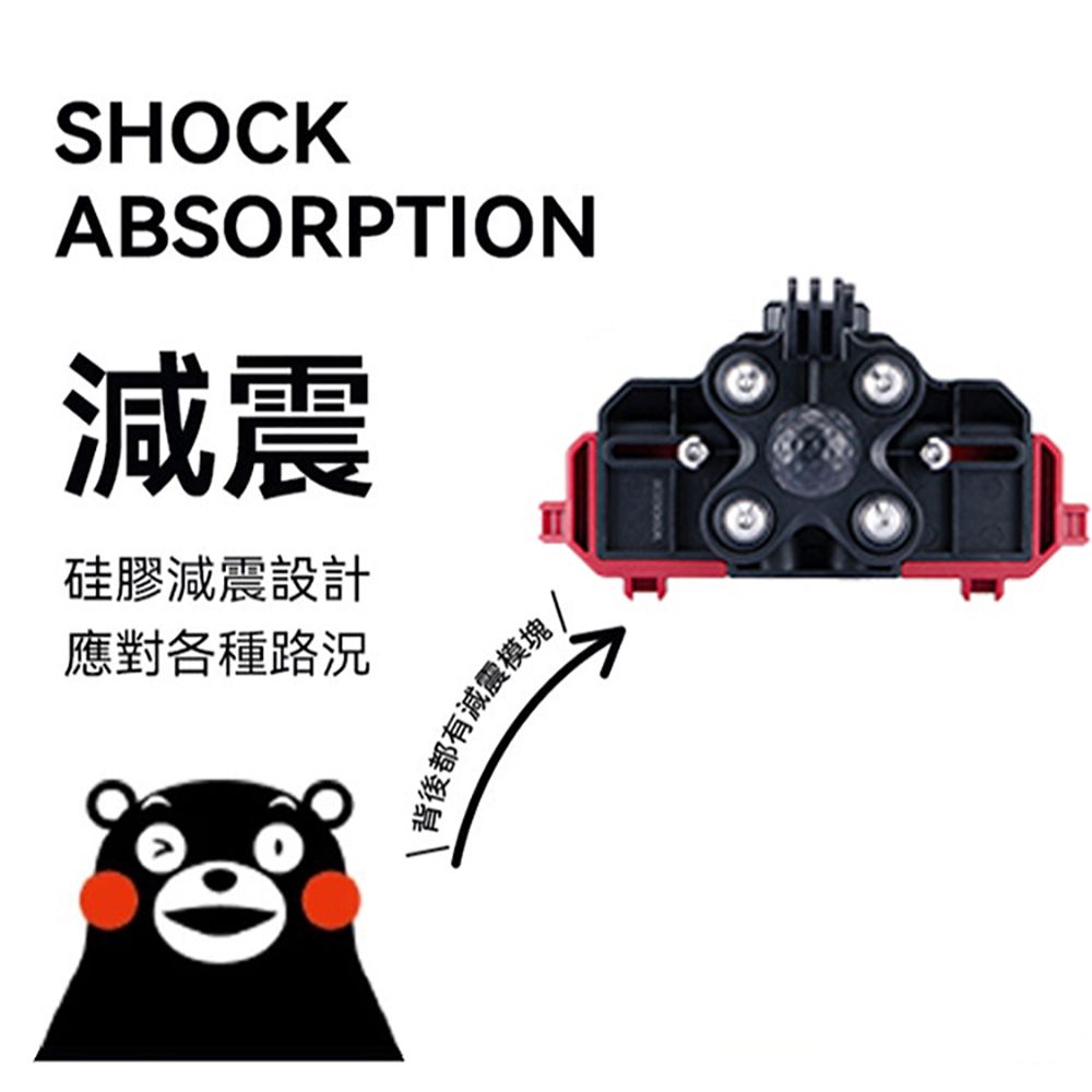 MWUPP osopro 熊本熊減震系列 專業摩托車架-螃蟹-直角後視鏡 拓展翼組