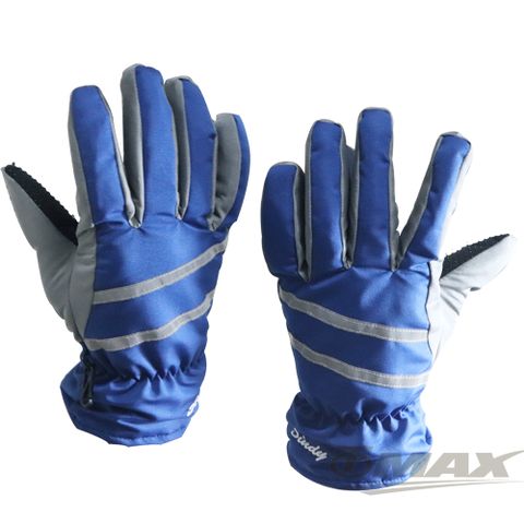 OMAX防風防水止滑手套-男款-藍色