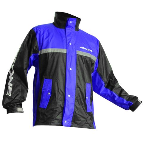 ●雨季必備●【ASTONE】RA-502(黑/藍)兩件式運動型雨衣