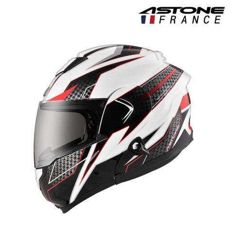 【ASTONE】RT1300F AI6 (水泥灰/消光水泥藍/消光黑白紅/白黑紅)玻璃纖維 全罩可掀式安全帽