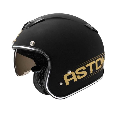 【ASTONE】SPORSTER K49 (平光黑/金) 復古帽 3/4安全帽
