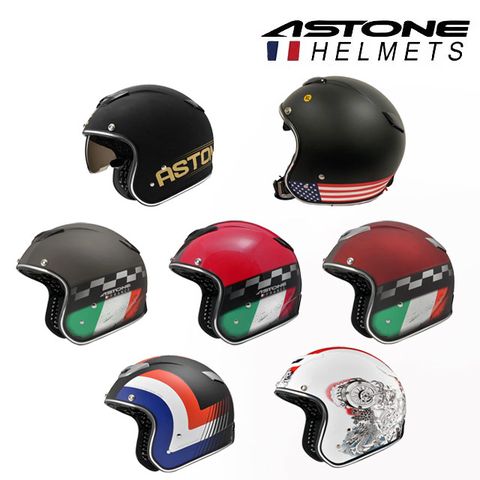 ASTONE SPORSTER K49 (平光黑/金) 復古帽 3/4安全帽