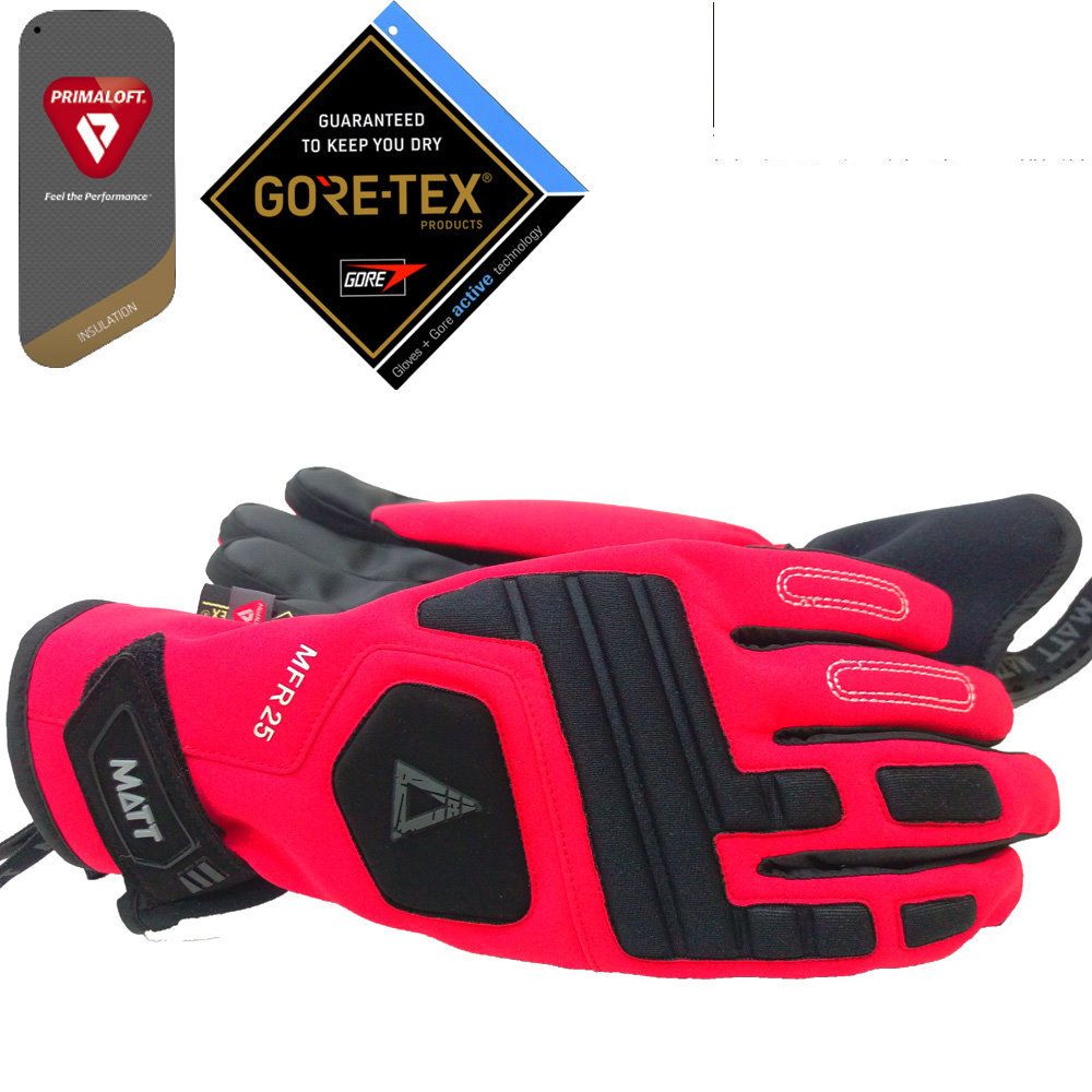 PRIMALOFTFeel the PerformanceGUARANTEEDTO KEEP YOU DRYGORE-TEX®PRODUCTSINSULATIONGOREMATTGloves  Gore active technologyMFR 25