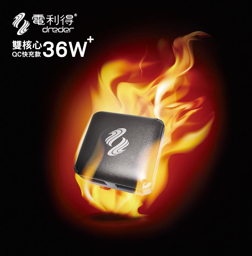  電利得 機車雙雙核心QC快充款36W USB充電裝置 全機防水免加蓋