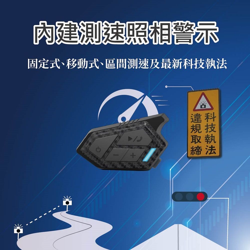 內建測速照相警示固定式、移動式、區間測速及最新科技執法科規技取執締法