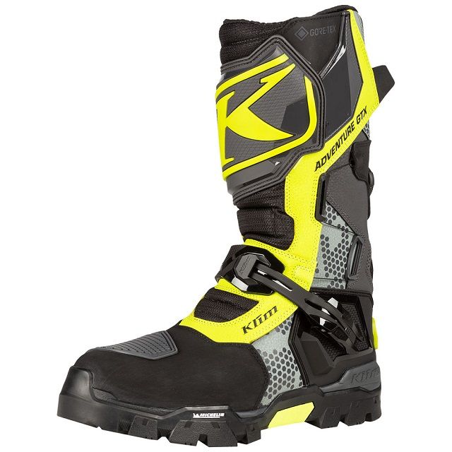 Klim 【美國】ADVENTURE GTX GORE-TEX/BOA防水防摔車靴 - 黑/瑩光