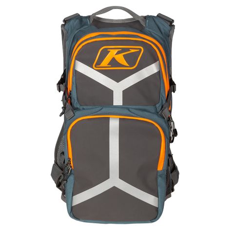 Klim 【美國】ARSENAL 15 BACKPACK 15升水袋背包 含雨罩+3L水袋 PETROL - STRIKE ORANGE