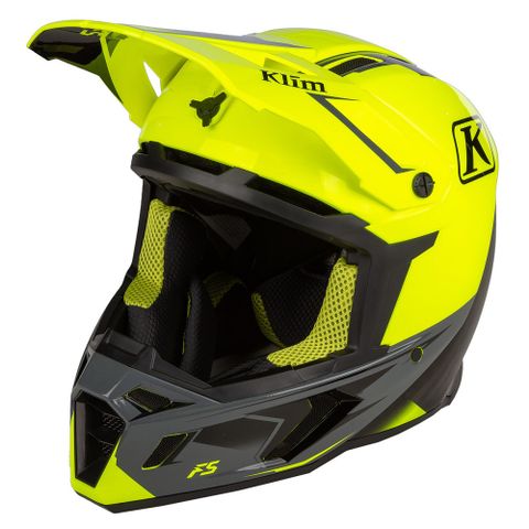 Klim 【美國】F5 ECE 碳纖維越野帽 LEGION HI-VIS