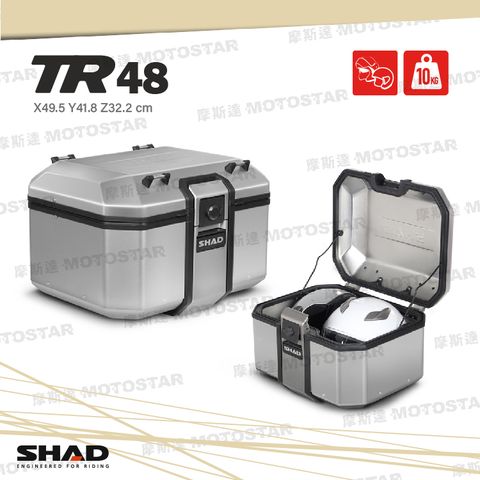 SHAD TR48 摩托車鋁箱 鋁合金置物箱 強化鋁箱