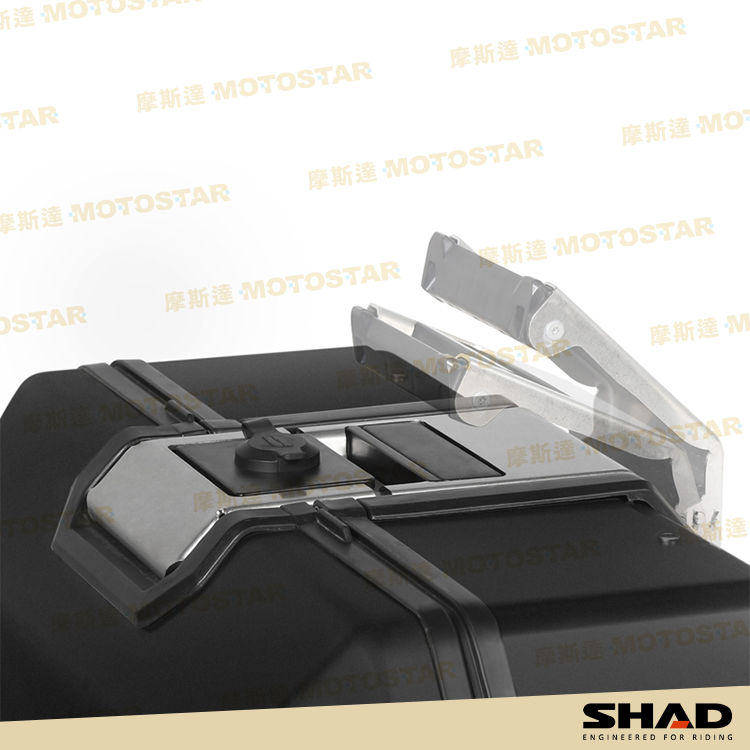 SHAD TR47L (黑鋁) 摩托車用側鋁箱-左側 鋁合金置物箱 強化鋁箱