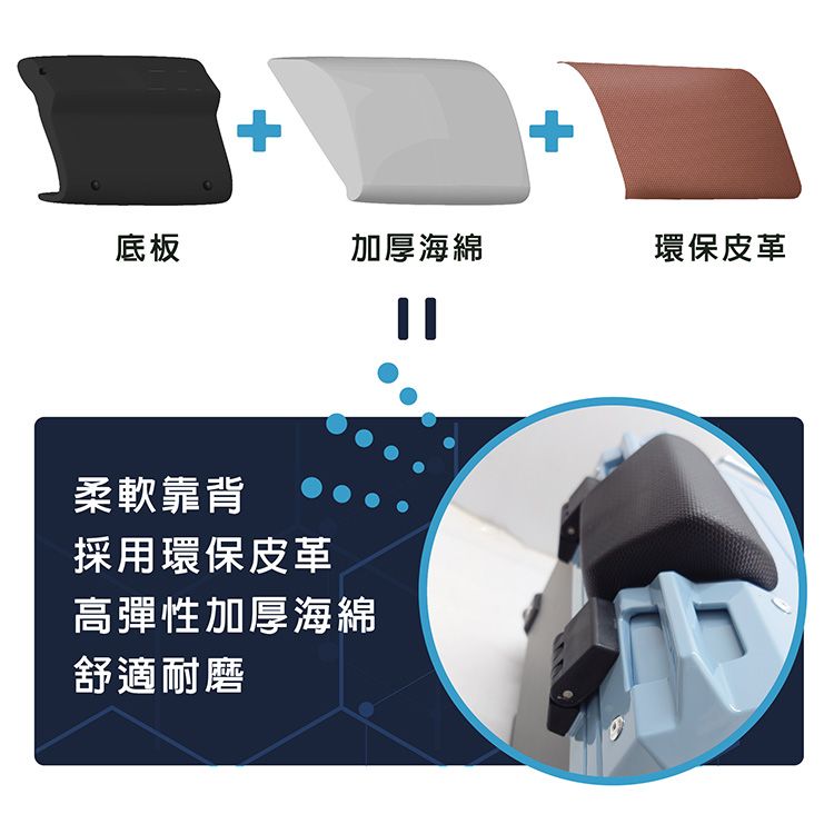 +底板加厚海綿環保皮革柔軟靠背採用環保皮革高彈性加厚海綿舒適耐磨