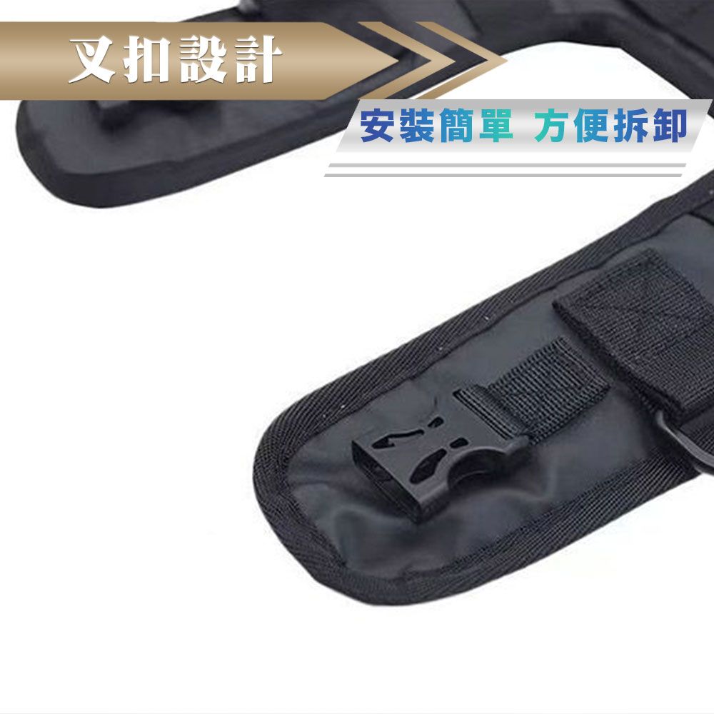  【CarZone車域】厚實耐磨 通用重型機車油箱馬甲收納包 迅猛黑