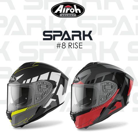 義大利 Airoh SPARK #8 彩繪款 全罩式安全帽 內墨遮陽鏡片 24小時內出貨