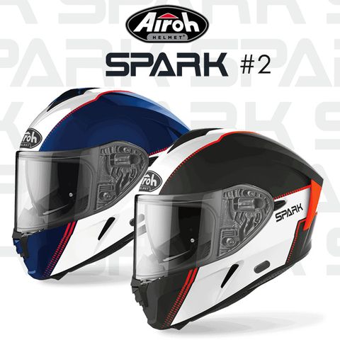 義大利 Airoh SPARK #2 史巴克 彩繪款 全罩式安全帽 內墨遮陽鏡片 24小時內出貨