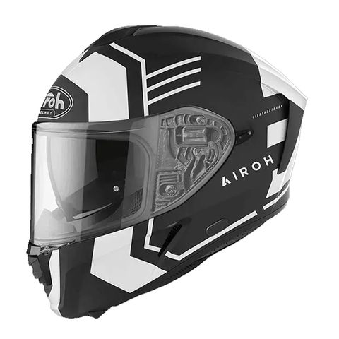 義大利 Airoh SPARK #9 消光黑/白 全罩式安全帽