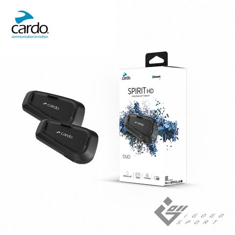 40mm HD大直徑發聲單體Cardo SPIRIT HD 安全帽通訊藍牙耳機 (雙入組)