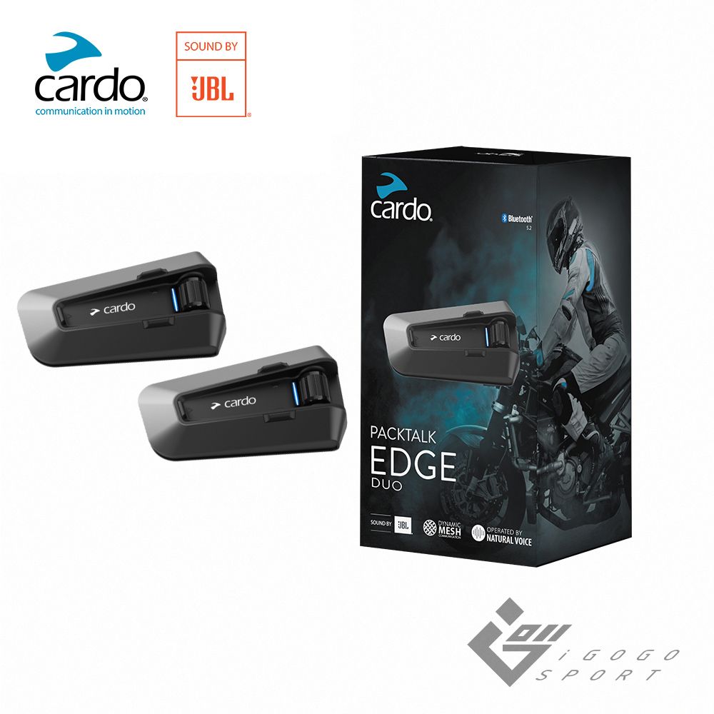 Cardo  PACKTALK EDGE 安全帽通訊藍牙耳機 (雙入組)