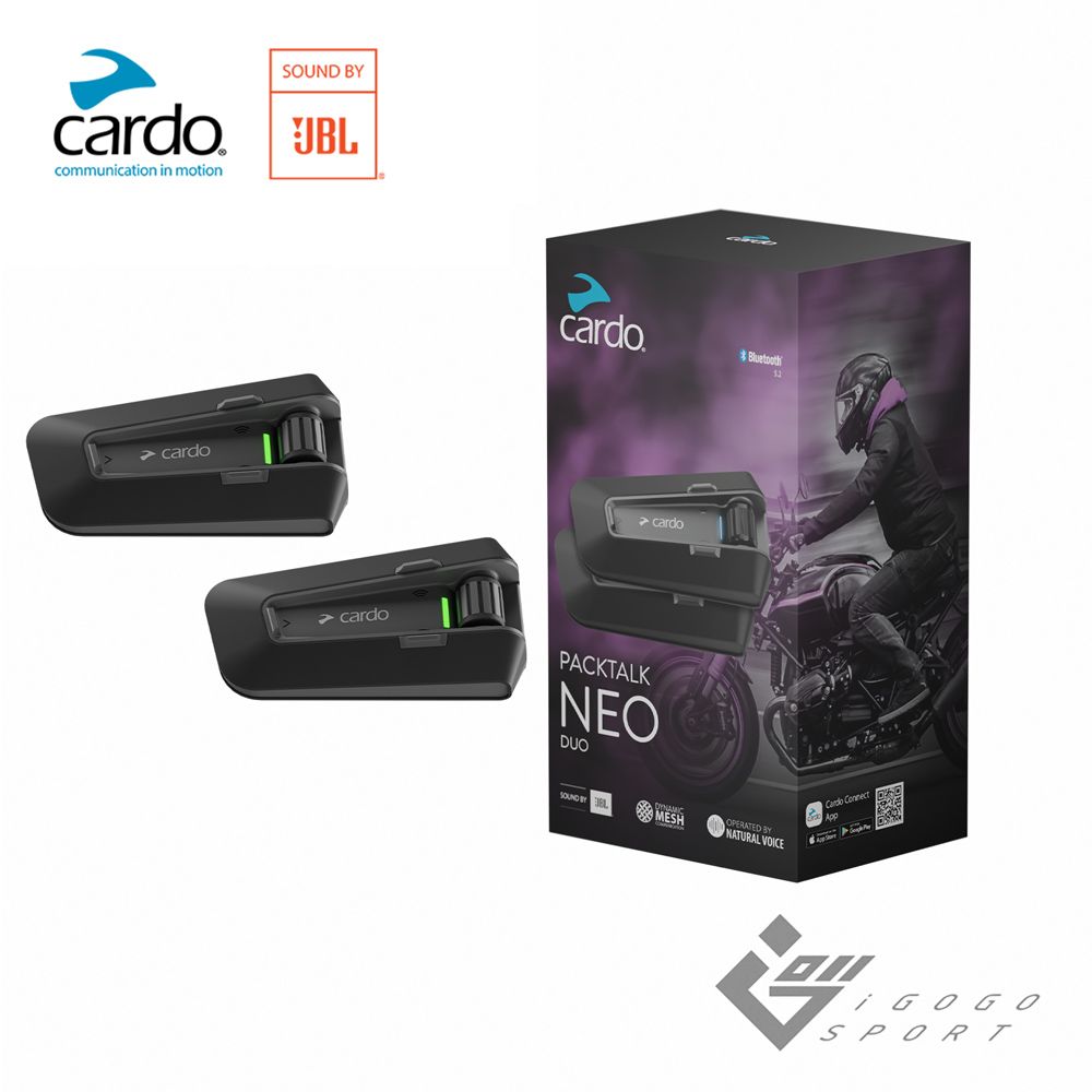 Cardo  PACKTALK NEO 安全帽通訊藍牙耳機 (雙入組)