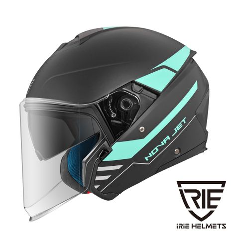 IRIE HELMETS 【IRIE】NOVA 2.0 全新上市 義大利都會騎乘風+長程舒適設計-快拆全熱壓內襯內置太陽鏡片緊急穿脫DOT《BL1-SEVEN 消光黑綠》