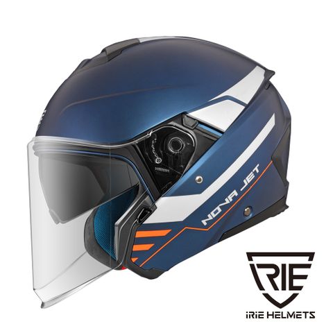 IRIE HELMETS 【IRIE】NOVA 2.0 全新上市 防雨水膠條內藏雙鏡片緊急穿脫全快拆內襯+鏡片都會騎乘風+長程舒適設計DOT 《BL1-SEVEN 藍》