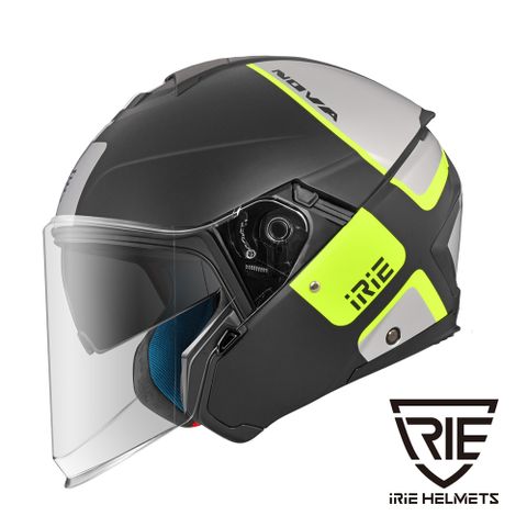 IRIE HELMETS 【IRIE】NOVA 2.0 全新上市內藏雙鏡片藍芽孔位緊急穿脫全快拆內襯+鏡片都會騎乘風+長程舒適設計DOT《BL3-CUBO 黑》