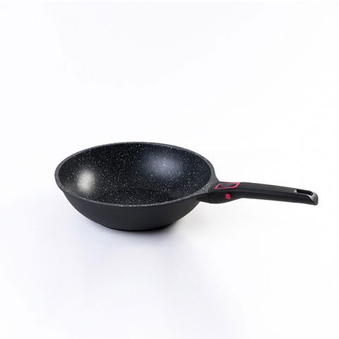 Baumalu｜28cm．Granit Pro炒鍋 (寶馬璐-花崗岩紋)
