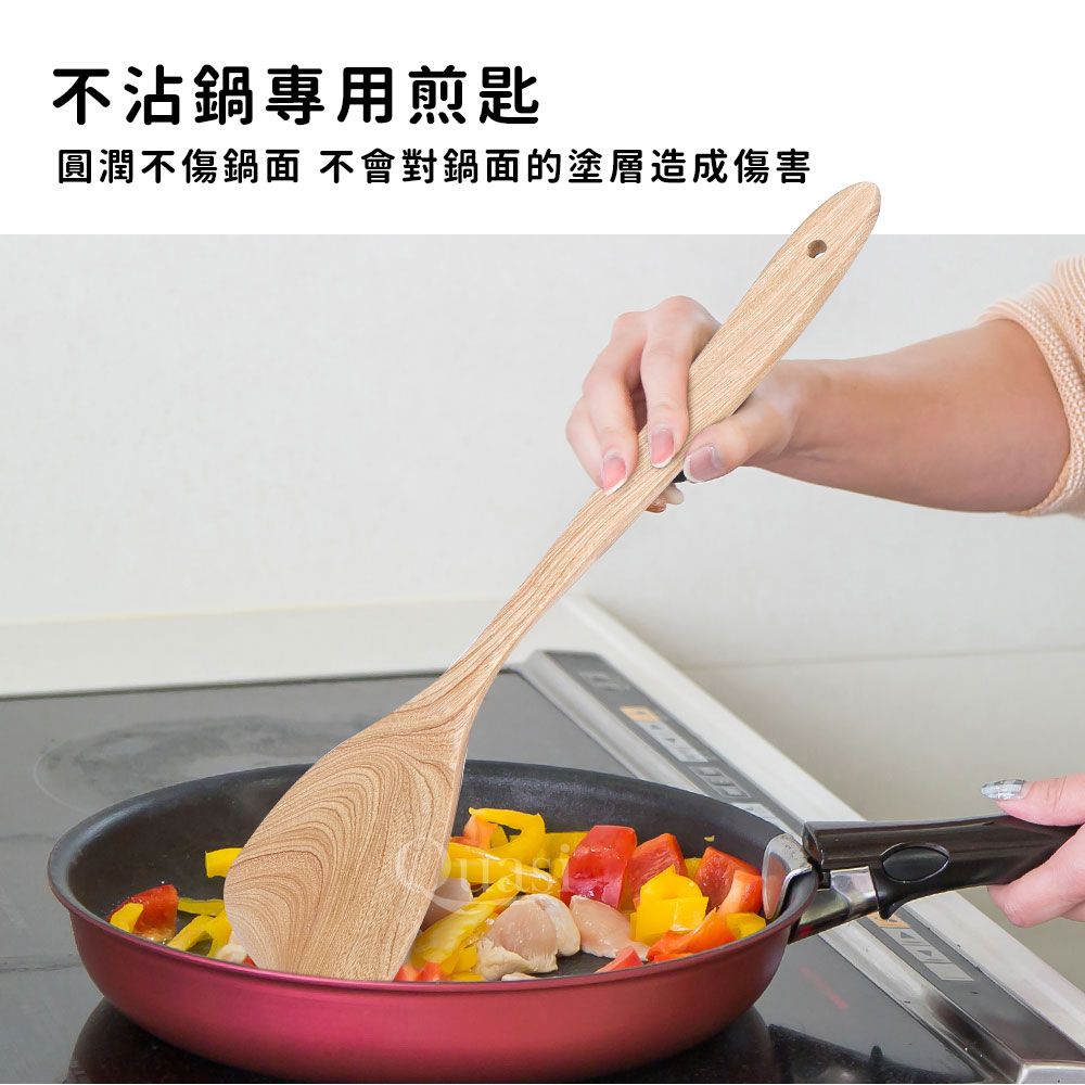  台灣製雞柚木料理煎匙鍋鏟(雞榴煎匙中)