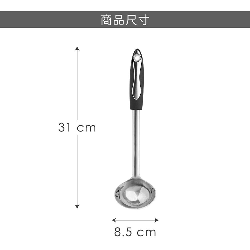 Taylors Eye Witness Professional不鏽鋼湯杓(黑31cm) | 料理匙 攪拌杓 攪拌勺 湯匙