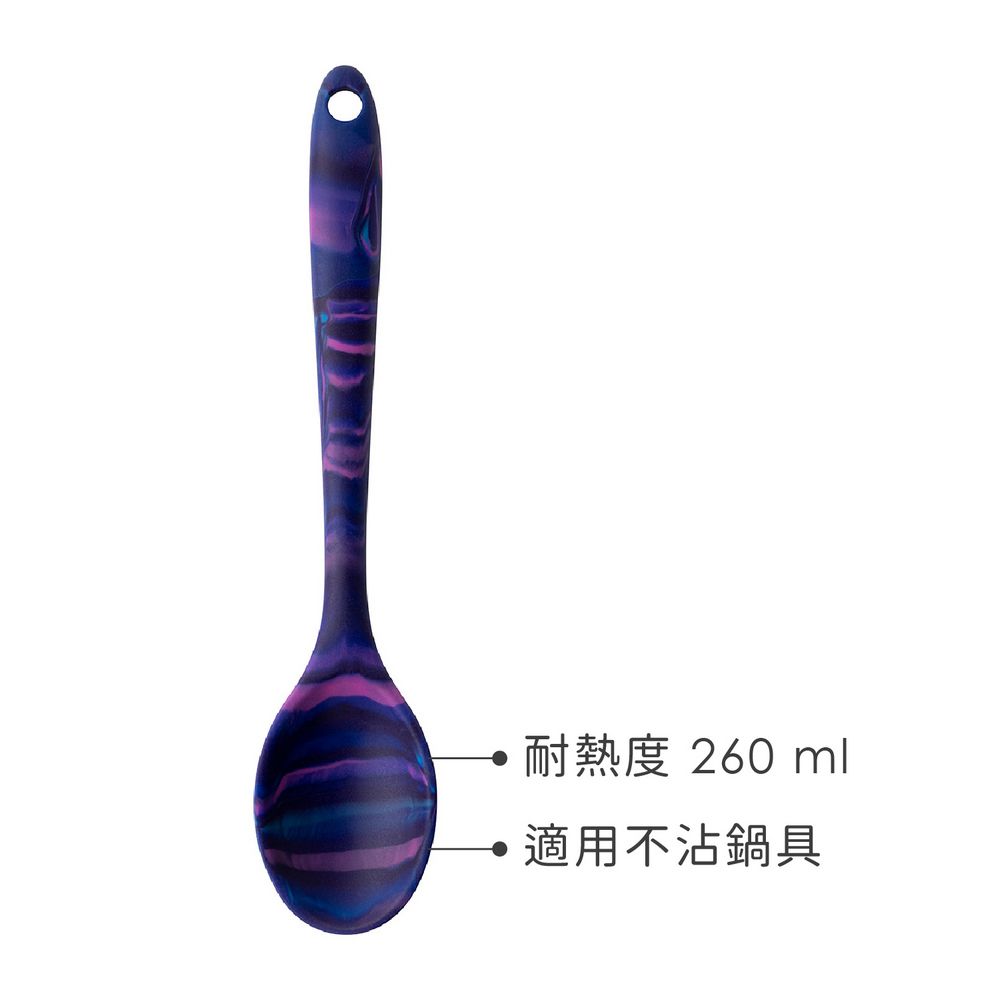 Taylors Eye Witness 不沾鍋矽膠料理匙(霓幻20.5cm) | 攪拌匙 攪拌杓 料理杓