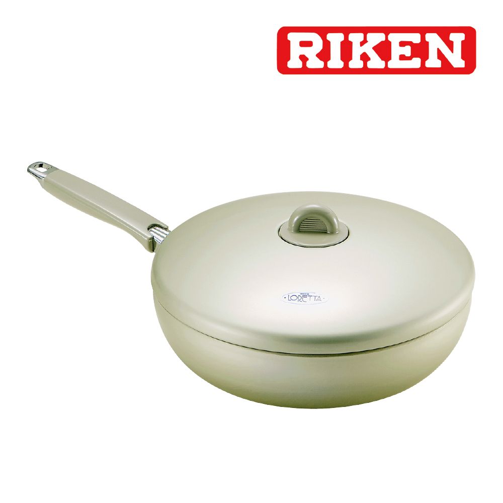 掌廚 《RIKEN》理研 26cm不沾平底鍋(附蓋)