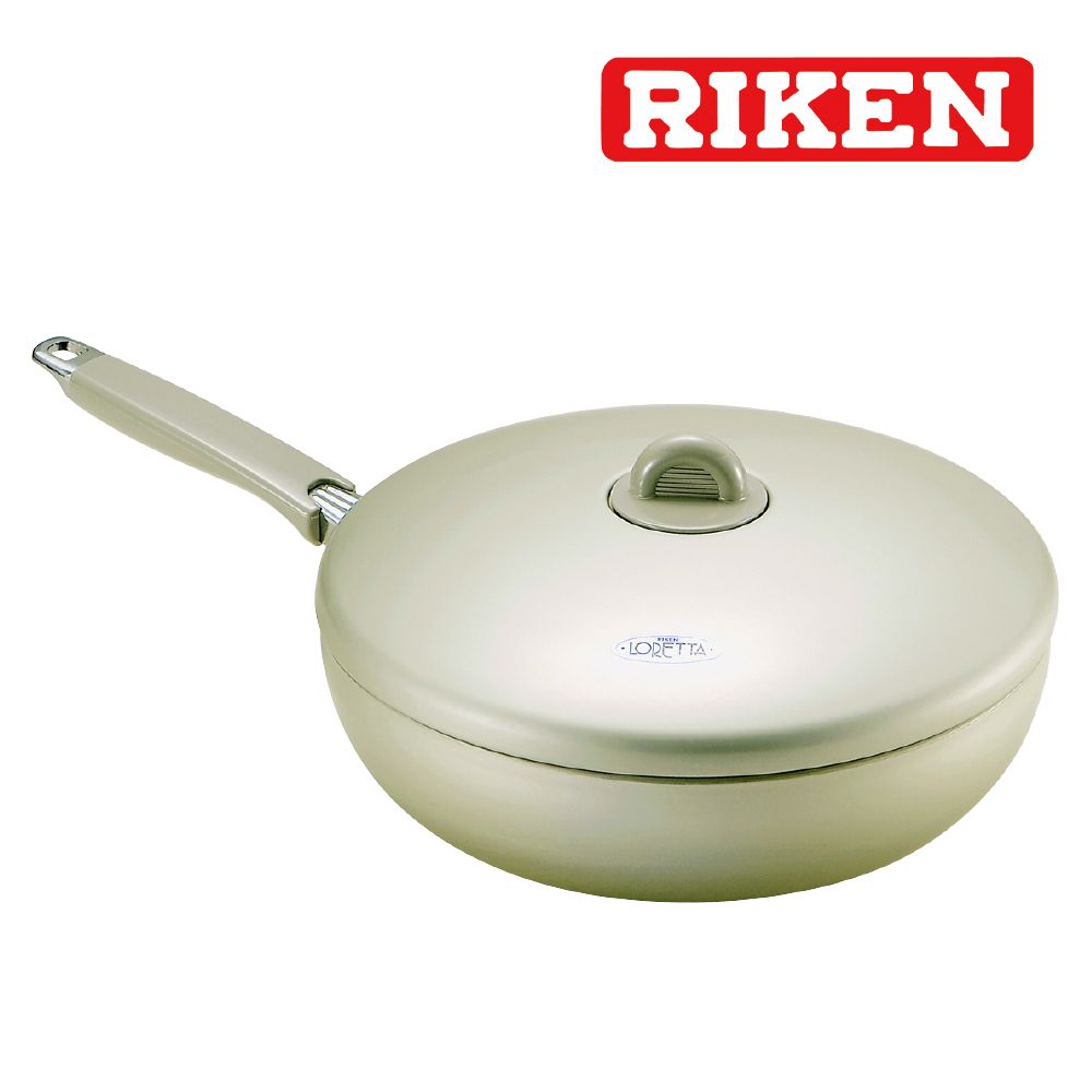 掌廚 《RIKEN》理研 28cm不沾平底鍋(附蓋)