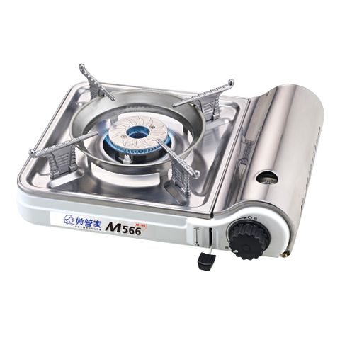 妙管家 雙焰不鏽鋼輕巧瓦斯爐 M566