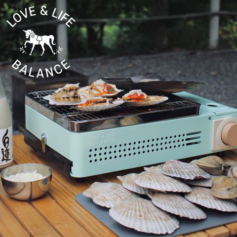 韓國第一露營品牌Love&amp;Life Balance韓國多功能卡式爐組-薄荷綠LLB-668-G