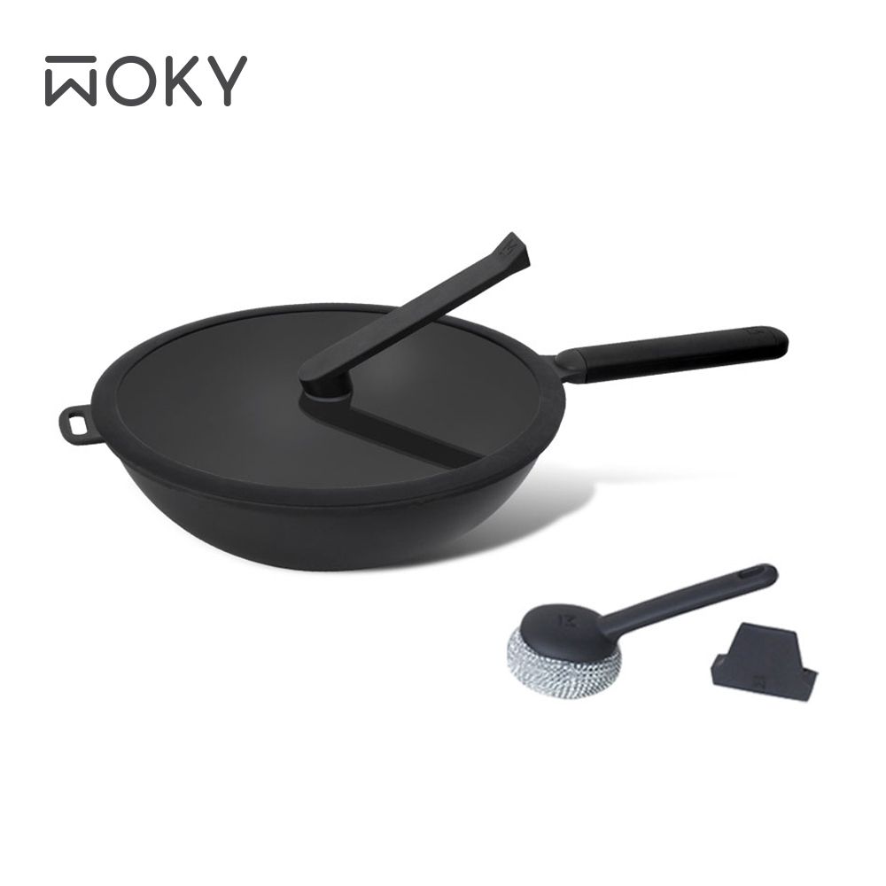 WOKY 沃廚 恰恰鍋32公分炒鍋蓋組(含鍋蓋+集水器)