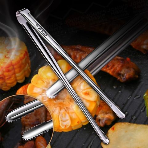 304不鏽鋼烤肉夾子 大款 烤肉夾 食物夾 燒肉夾 防燙夾 麵包夾